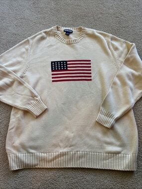 Lands' End Flag Crew Neck Sweater
